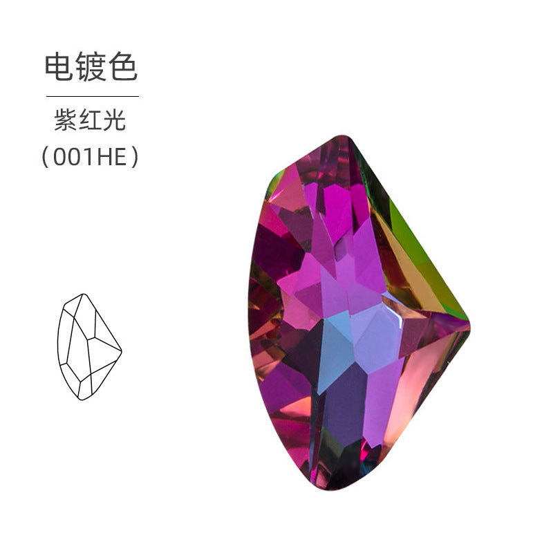 Factory direct sales, axe, pointed bottom crystal diamond, glass diamond high-end Symphony nail art products, jewelry DIY accessories