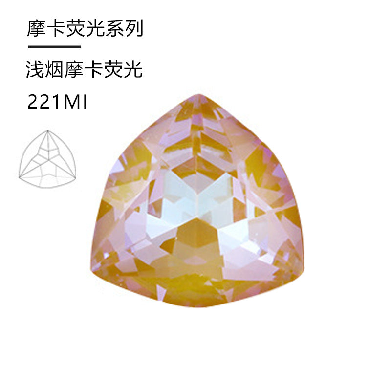 Cross-border hot-selling, tiger head mocha fluorescent, crystal diamond special-shaped rhinestone DIY jewelry accessories, nail art sticker diamond material