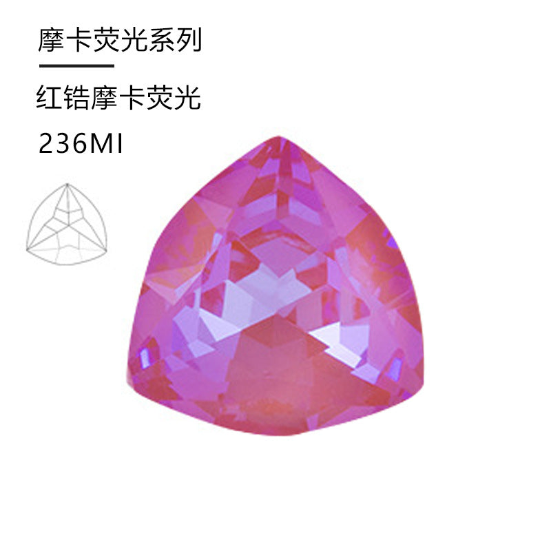 Cross-border hot-selling, tiger head mocha fluorescent, crystal diamond special-shaped rhinestone DIY jewelry accessories, nail art sticker diamond material