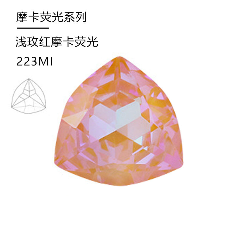 Cross-border hot-selling, tiger head mocha fluorescent, crystal diamond special-shaped rhinestone DIY jewelry accessories, nail art sticker diamond material