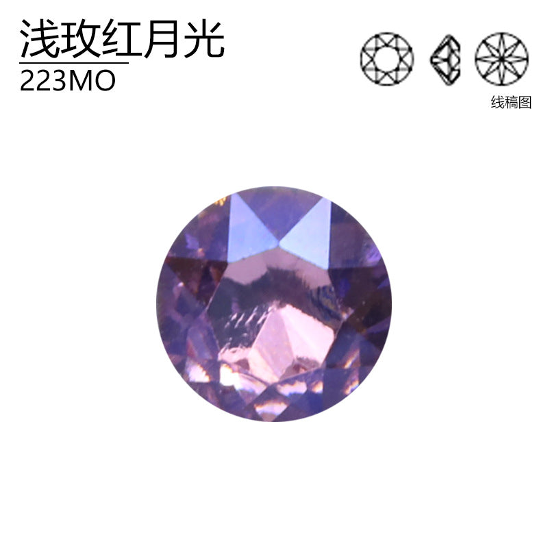 Titanium Zirconium Natural Moonlight Series DIY Nail Art Diamond Shiyue Face K9 High Top Diamond High-grade Crystal Imitation Austrian Diamond