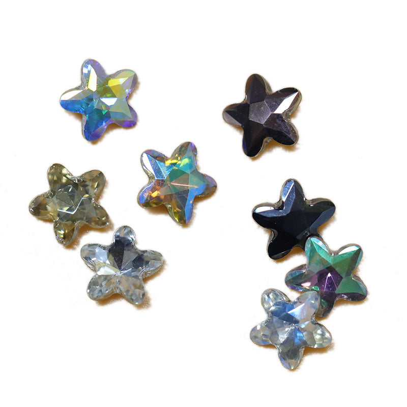 Cross-border selection, starfish electroplating series DIY nail drill special-shaped rhinestone high-end clothing accessories accessories