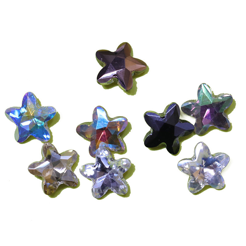 Cross-border selection, starfish electroplating series DIY nail drill special-shaped rhinestone high-end clothing accessories accessories