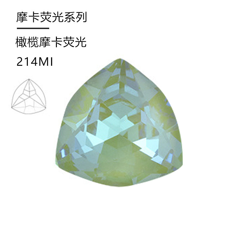 Cross-border hot-selling, tiger head mocha fluorescent, crystal diamond special-shaped rhinestone DIY jewelry accessories, nail art sticker diamond material