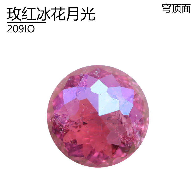 Dome surface special-shaped natural ice flower crystal moonlight IO series DIY nail diamond high-end crystal jewelry high-top diamond